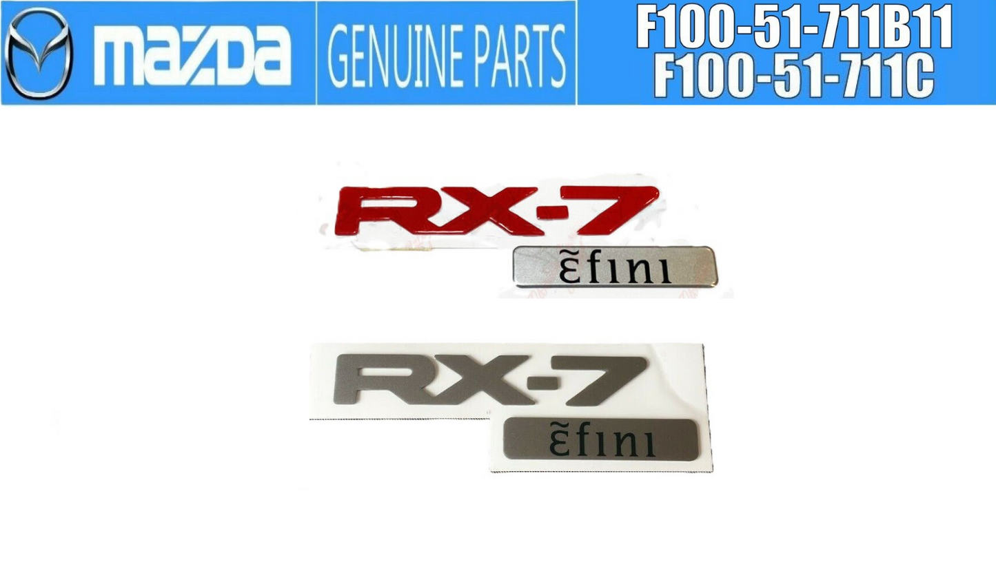 MAZDA RX-7 FD3S Efini Badge Rear Emblem (GENUINE - OEM)