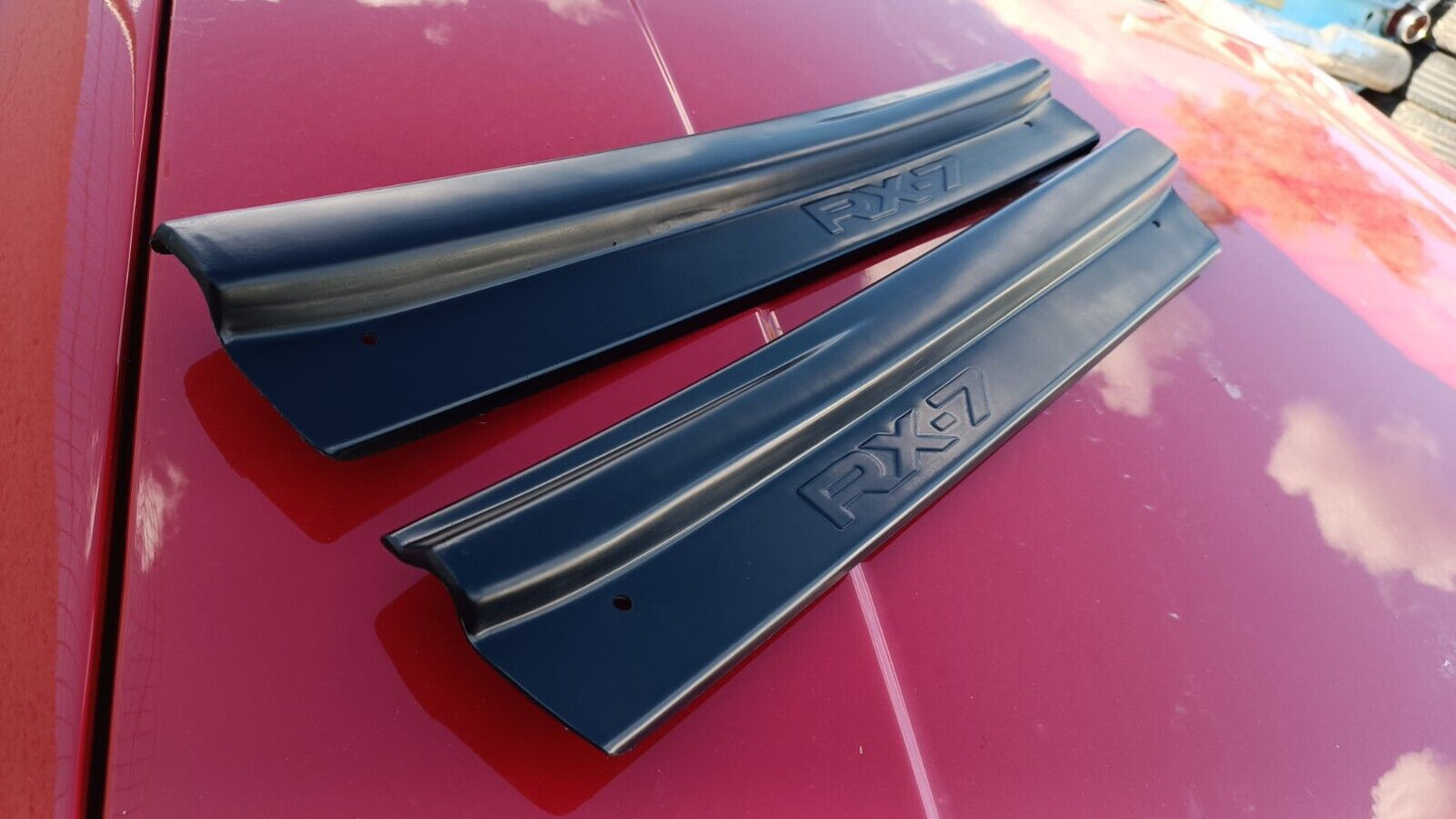 MAZDA RX-7 FD3S Door Sill Scuff Plate Trim Covers SET (GENUINE - OEM)