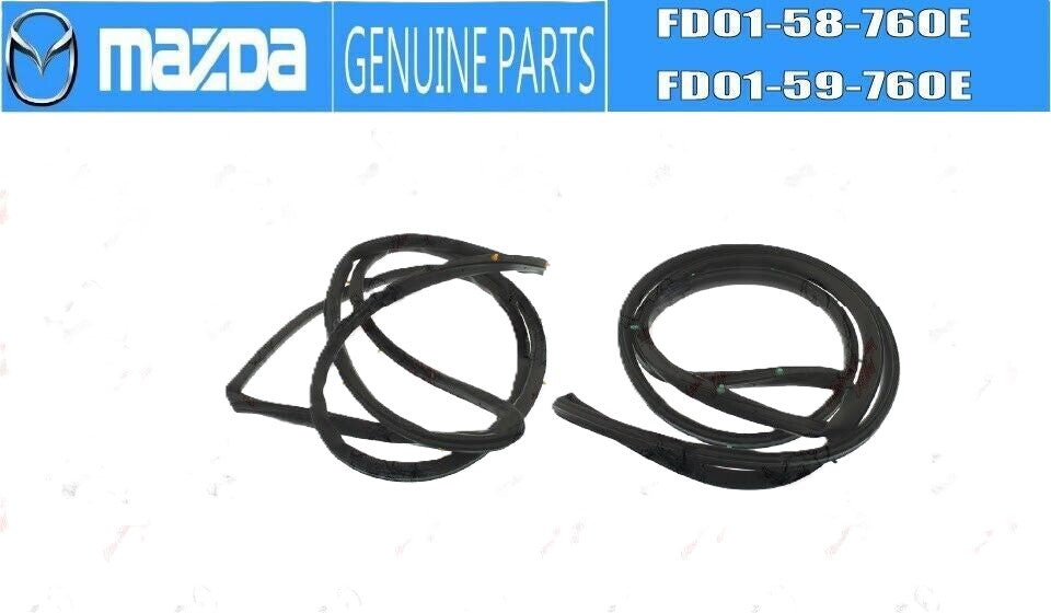 MAZDA RX-7 FD3S Door Weatherstrip Seal Left & Right Set (GENUINE - OEM)